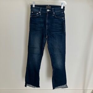 Mother: The Insider Crop Step Fray, Tongue and Chic 24